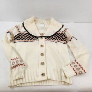 Vintage Zephyr Girls Collared Cardigan Sweater Size 14